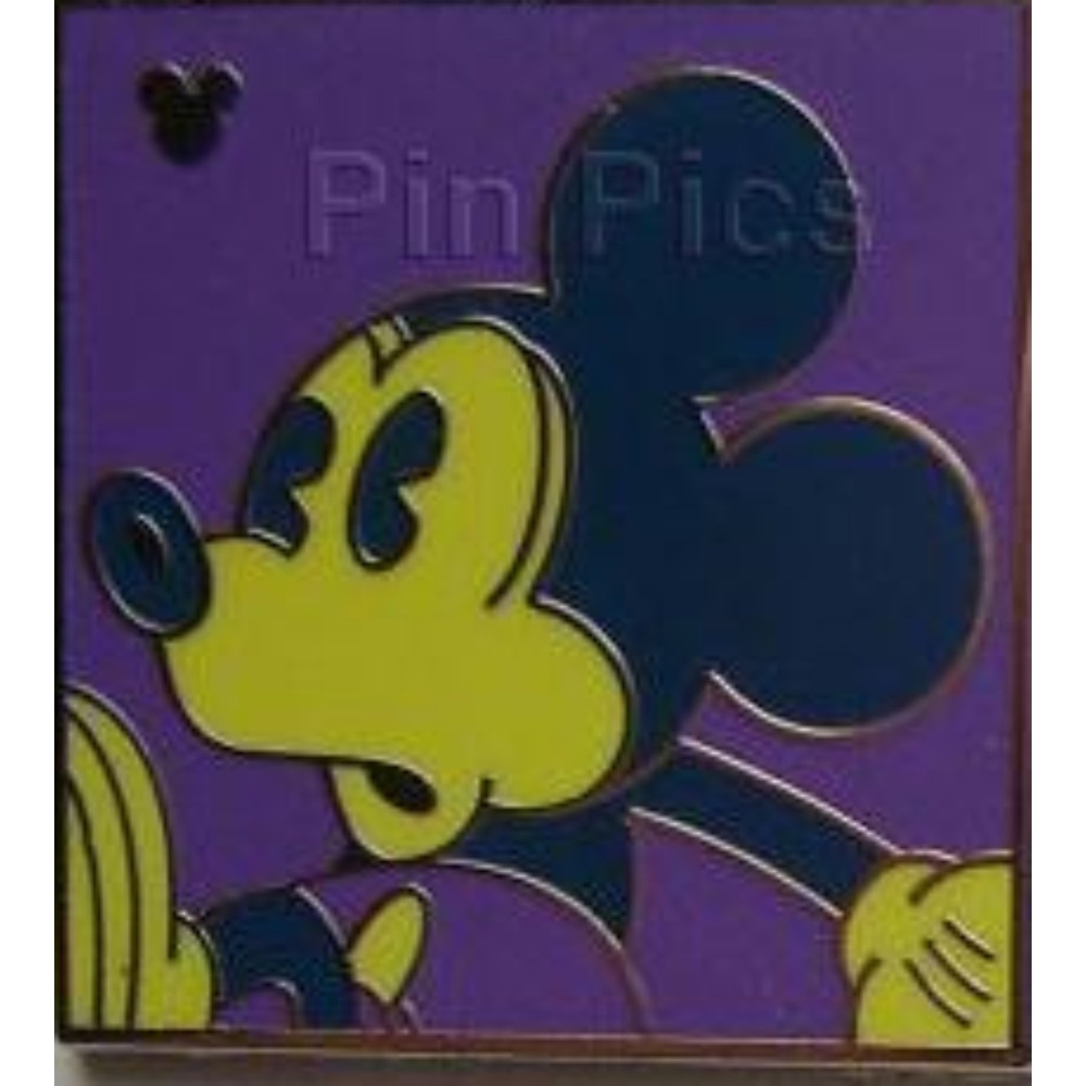 Walt Disney World Pin Andy Warhol Neon Mickey Purple 2010 Hidden Mickey 75165‎